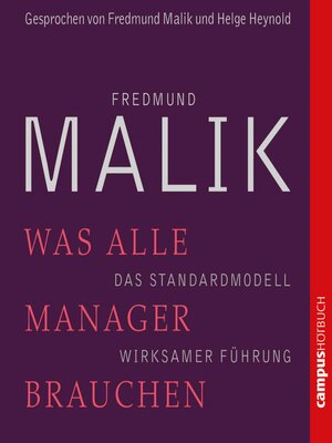 cover image of Was alle Manager brauchen